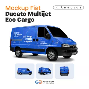 Imagem de capa para o Curso online Mockup Fiat Ducato Multijet Eco Cargo - 4 ângulos
