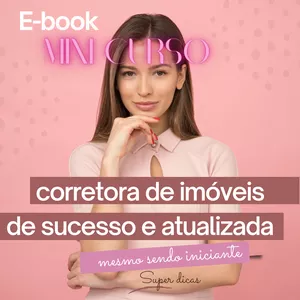 Imagem de capa para o Ebook Mini curso para corretora iniciante