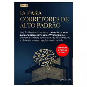 Imagem de capa para o Ebook IA PARA CORRETORES DE ALTO PADRÂO 