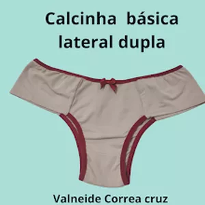 Imagem de capa para o Ebook modelagem- calcinha de malha com  laterais dupla