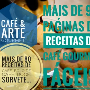Imagem de capa para o Ebook CAFÉ &amp; ARTE, RECEITAS DE CAFÉ, COFFE LOVERS
