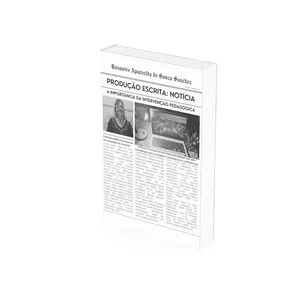 Imagem de capa para o Ebook PRODUÇÃO ESCRITA: NOTÍCIA - A IMPORTÂNCIA DA INTERVENÇÃO PEDAGÓGICA 