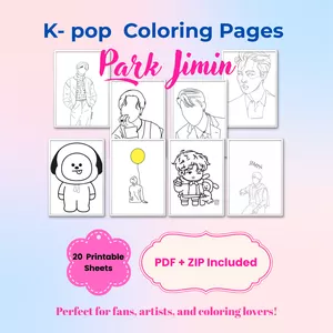 Cover image for Ebook BTS Jimin Drawing Reference Pack