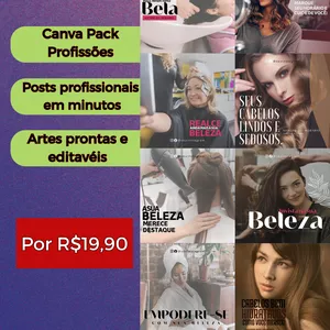 Imagem de capa para o Curso online Pack Artes Digitais Salão de Beleza