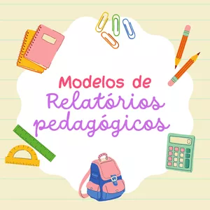 Imagem de capa para o Ebook Modelos de relatórios pedagógicos
