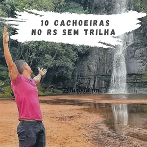 Imagem de capa para o Ebook TOP 10 CACHOEIRAS NO RS SEM TRILHAS