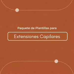 Imagen de portada para Ebook Paquete de plantillas para Extensiones Capilares