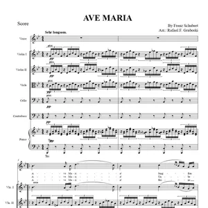 Imagem de capa para o Curso online Arranjo da música "Ave Maria" de Franz Schubert, para Orquestra de Cordas, Voz (Soprano) e Piano
