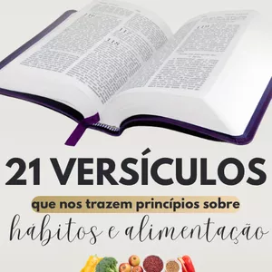 Imagem de capa para o Ebook A Bíblia e alimentação.