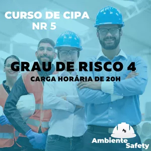Imagem de capa para o Curso online Curso de CIPA - NR 5 - GRAU 4 - ELEITOS E INDICADOS