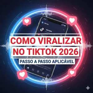 Imagem de capa para o Ebook Como viralizar no tiktok 2026 passo a passo