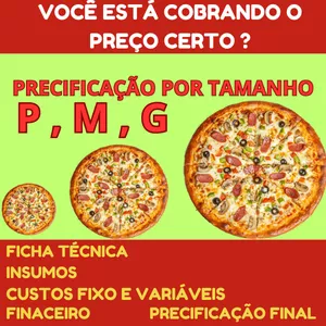 Planilha de Precificação por Tamanho (P, M, G)