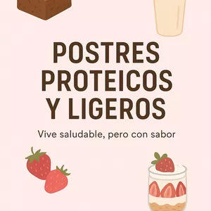 Imagen de portada para Ebook POSTRES PROTEICOS Y VEGANOS