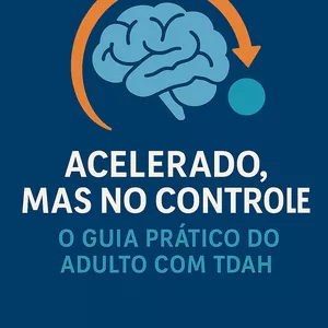 Imagem de capa para o Ebook Acelerado, Mas no Controle: O Guia Prático do Adulto com TDAH