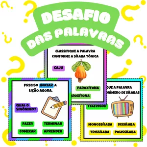 Imagem de capa para o Ebook Desafio das Palavras