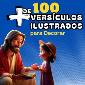 Imagem de capa para o Ebook +100 Versículos Ilustrados Para Decorar