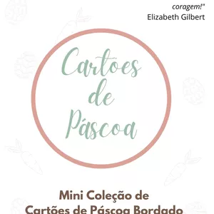 Imagem de capa para o Ebook Cartões de Páscoa Bordados - Apostila de Riscos