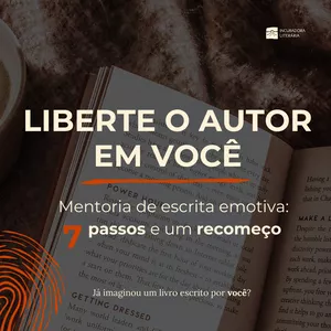 Imagem de capa para o Curso online Liberte o autor em você - mentoria de escrita emotiva