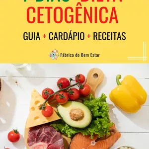 Imagem de capa para o Ebook Guia Prático 7 Dias de Dieta Cetogênica