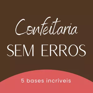 Imagem de capa para o Ebook  Confeitaria sem Erros - 5 receitas testadas e aprovadas 