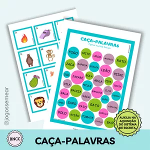 Imagem de capa para o Ebook CAÇA-PALAVRAS (FIGURAS E LETRAS INICIAIS)