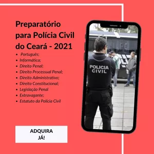 Imagem de capa para o Ebook Preparatório para Polícia Civil do Ceará - 2021