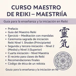 Imagen de portada para Curso online 🌟 Curso Maestro de Reiki – Nivel Maestría 🌟