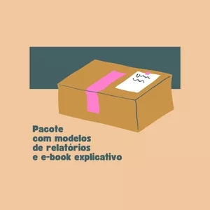 Imagem de capa para o Ebook Pacote com modelos de relatórios e E-book explicativo