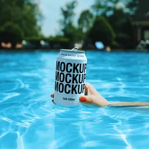 Cover image for Online course Beer Can Mockup - Pool Scene