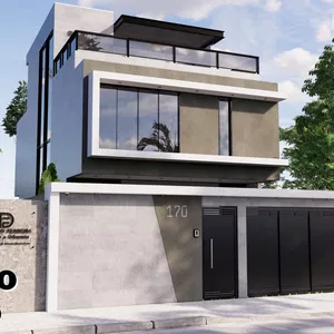 Imagem de capa para o Curso online Tour por um Sobrado Incrível em Terreno 7x25 com Piscina e Área de Churrasco | Design com Concreto