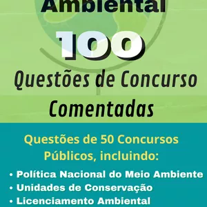 Imagem principal do produto Direito Ambiental Vol.I - 100 Questões de Concurso Comentadas