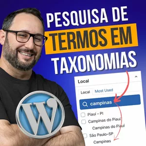 Imagem de capa para o Curso online Plugin Taxonomy Term Search - Busca Rápida em Taxonomias WordPress