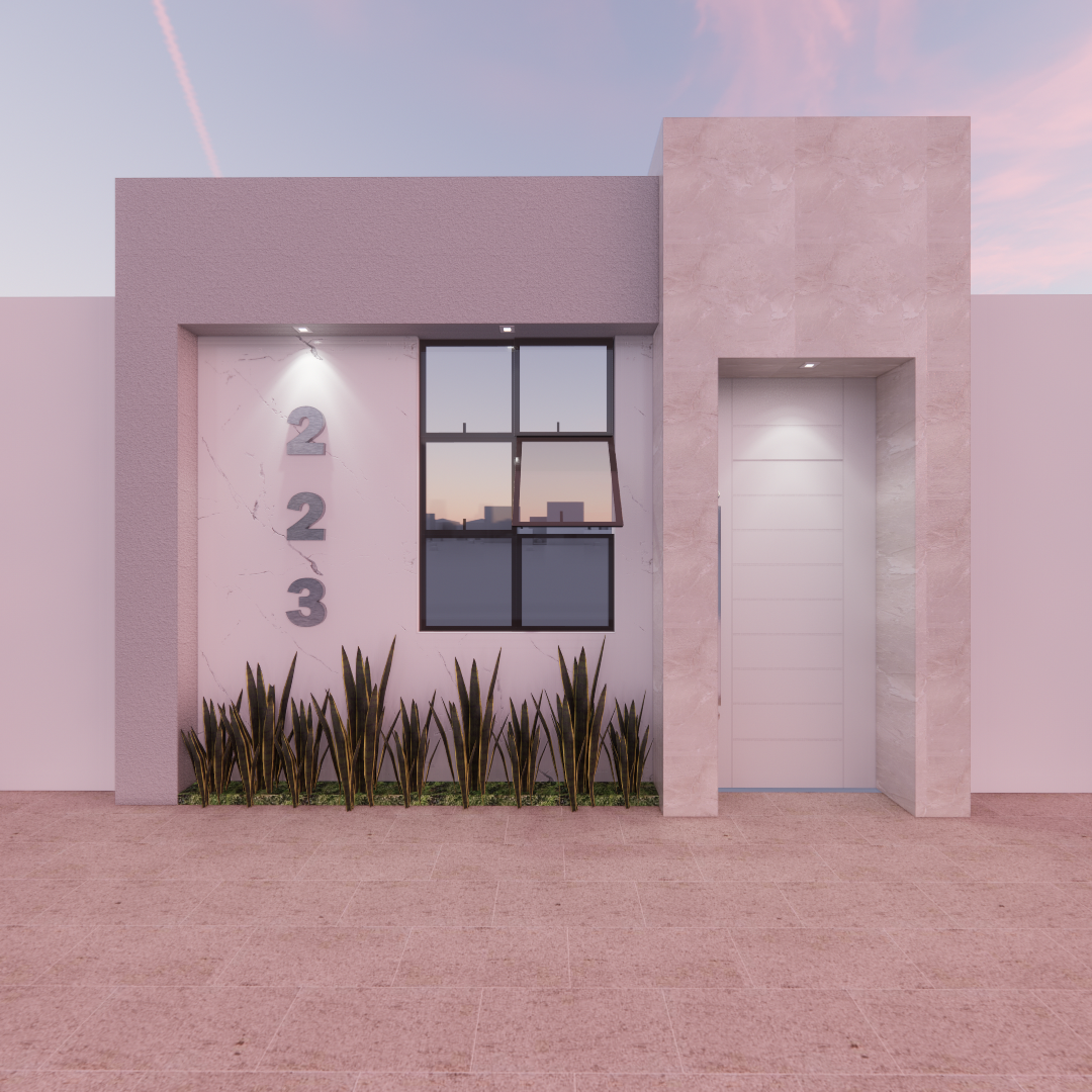 Imagem do curso Planta técnica de fachada residencial n°223 - 4m largura