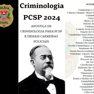 Imagem de capa para o Ebook ADAPTAPOL - Criminologia  FLASHCARDS + PDF 