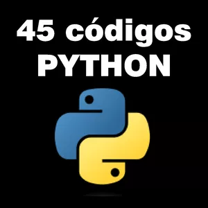 Imagem de capa para o Curso online 45 códigos python para estudo