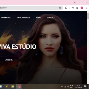 Imagem de capa para o Curso online Site de portfólio de artista em HTML e Css