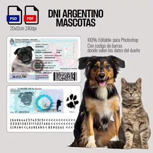 Imagen de portada para Curso online DNI ARGENTINO Credencial para MASCOTAS 