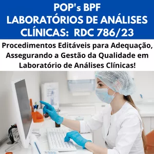 Imagem de capa para o Curso online Oferta 3 - Combo POPs RDC 786/23 + RDC 63/11 + E-book