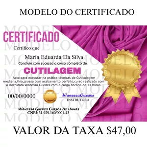 Imagem do curso Certificado de CUTILAGEM liberado