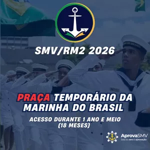 Imagem de capa para o Curso online PRAÇAS (SMV RM2 2026) - Curso Completo