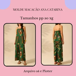 Imagem de capa para o Ebook Molde Macacão Ana Catarina 