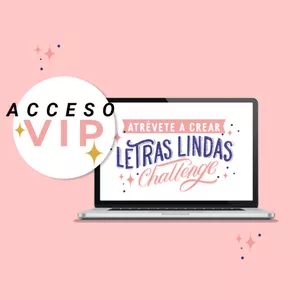 Imagem de capa para o Curso online Atrévete a crear Letras Lindas Challenge - Acceso VIP