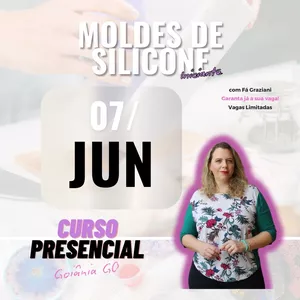 Imagem de capa para o Evento presencial 07/06 - Curso Moldes de Silicone - Goiânia