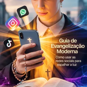 Imagem de capa para o Ebook Guia de Evangelização Moderna: Como Usar as Redes Sociais para Espalhar a Luz