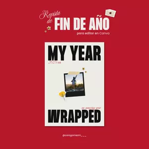 Imagen de portada para Ebook Plantilla de revista de fin de año en Canva