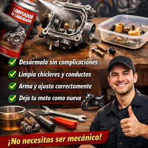 Cover image for Online course 🏍️ Curso: Aprende a lavar el carburador de tu moto paso a paso