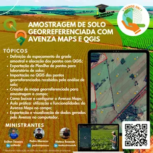 Imagem de capa para o Curso online Amostragem de solo georreferenciada com Avenza Maps e QGIS