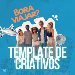Imagem de capa para o Curso online Templates de criativos e posts para agências de viagem