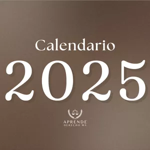 Imagen de portada para Ebook Calendario 2025 Aprende Derecho Mx