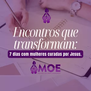 Imagem de capa para o Ebook Encontros que transformam: 7 dias com mulheres curadas por Jesus.